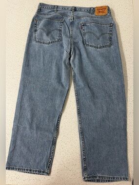 Levi's 550 Relaxed Fit Jeans Mens 38x29  Wash Blue Denim Vintage Y2K Fade 90’s